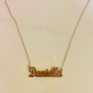Beautiful solid 14K yellow gold 16 inch “Daniella” necklace